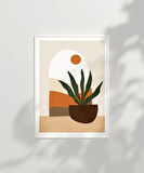 Çerçevesiz Poster Saksıda Sansevieria