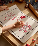 Çerçevesiz Poster Şık Yılbaşı Sofrası