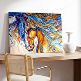 At Figürleri Kanvas Tablo