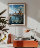 Çerçevesiz Poster Dresden Almanya Ufuk Çizgisi