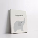 Minik Filin Dünyası Kanvas Tablo