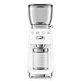 Smeg Beyaz Filtre Kahve Makinesi ve Kahve Öğütme Makinesi Seti