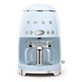 Smeg Pastel Mavi Filtre Kahve Makinesi ve Kahve Öğütme Makinesi Seti