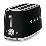 Smeg Siyah Isı Ayarlı Kettle ve 2x4 Ekmek Kızartma Makinesi Seti