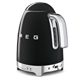 Smeg Siyah Isı Ayarlı Kettle ve 2x4 Ekmek Kızartma Makinesi Seti