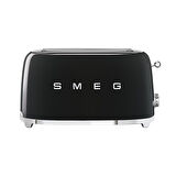 Smeg Siyah Isı Ayarlı Kettle ve 2x4 Ekmek Kızartma Makinesi Seti