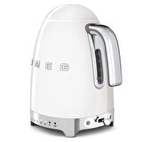 Smeg Beyaz Isı Ayarlı Kettle ve 2x4 Ekmek Kızartma Makinesi Seti