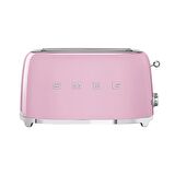 Smeg Pembe Isı Ayarlı Kettle ve 2x4 Ekmek Kızartma Makinesi Seti