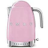 Smeg Pembe Isı Ayarlı Kettle ve 2x4 Ekmek Kızartma Makinesi Seti