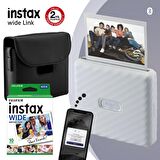 Instax Wide Link Beyaz Akıllı Yazıcı ve Çantalı Hediye Seti 3