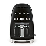 Smeg 50's Style Siyah Kettle - 1x2 Ekmek Kızartma Makinesi Ve Filtre Kahve Makine Seti