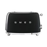 Smeg 50's Style Siyah Kettle - 1x2 Ekmek Kızartma Makinesi Ve Filtre Kahve Makine Seti