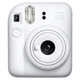 Instax mini 12 Beyaz Fotoğraf Makinesi ve Şeffaf Kılıf Seti-FOTSI198-S2-SK
