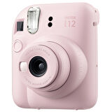 Instax mini 12 Pembe Fotoğraf Makinesi-10'lu Film ve Şeffaf Kılıf Seti-FOTSI196-S3-10-SK