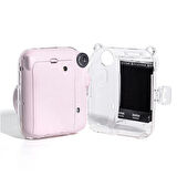 Instax mini 12 Pembe Fotoğraf Makinesi-10'lu Film-Laporta Albüm ve Şeffaf Kılıf Seti