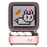 Divoom Ditoo Pro Pembe Bluetooth Hoparlör ve Pixoo-64 Led Ekran Seti