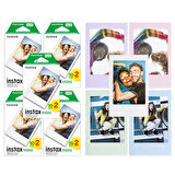 Instax mini 100'lü Film ve 5 Fotoğraf Çerçevesi