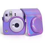 Instax mini 12 Lila Fotoğraf Makinesi-10'lu Film ve Parlak Kılıf Seti