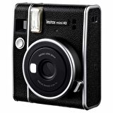 Instax Mini 40 Fotoğraf Makinası-10lu Film-Deri Kılıf-Çerçeve ve Kıskaçlı Foto Stand