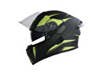 RHKC 902 Çene Açılır Vizörlü Kask Siyah/Sarı