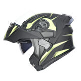 RHKC 902 Çene Açılır Vizörlü Kask Siyah/Sarı