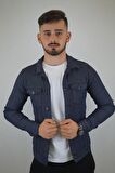 Erkek Lacivert Kot Ceket