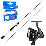 YekOutdoor Üst Düzey Okuma Spin Olta Seti  Okuma Helios SX Spin 2,70cm 15-45 gr 2 Parça Spin Kamışı&Okuma Acuador ACU-3000A 3+1BB Olta Makinesi