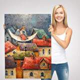 Gecenin Meleği Dekoratif Duvar Tablosu-6244