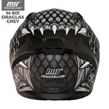 MTS 801 Draglax Grey Full Face Motosiklet Kaskı