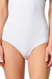 Kadın Beyaz Seamless Ağraflı Slip Korse 2080b