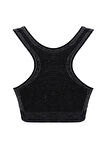 Kadın Siyah Çift Kat Sporcu Toparlayıcı Büstiyer Sütyen 4026