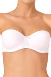 Kadın Beyaz Sırtı Şeffaf Destekli Straplez Sütyen 702
