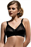 Kadın Siyah Mınımızer Dantelli Toparlayıcı Sütyen 111