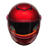 MTS Full Face Motosiklet Çocuk Kaskı K6 Skull Red