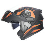 RHKC 902 Çene Açılır Vizörlü Kask Siyah/Kırmızı