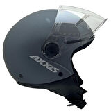 Axxis Square S Solid A2 Matt Titanium Yazlık Motosiklet Kaskı
