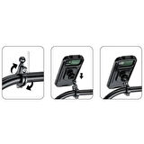 Nukrotech M18-54 Telefon Tutucu Su Geçirmez Gidon Bağlantılı