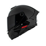 MT Thunder 4 SV  FF118SV Solid A1 Gloss Siyah Full Face Motosiklet Kaskı