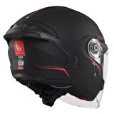 MT Cosmo SV OF515SV Solid A1 Mat Siyah Yazlık Motosiklet Kaskı