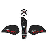 Gogo TVS Apache RTR 200 (2022-2025) Tank Pad Set 002 Karbon/Beyaz/Kırmızı