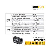 Mexxsun 12V 600W Modifiye Sinüs İnverter
