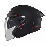 MT Cosmo SV OF515SV Solid A1 Mat Siyah Yazlık Motosiklet Kaskı