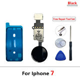 Tkgz iPhone 7 home tuşu Toz Batnı Tamir seti Tıkım SİYAH