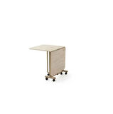 Katlanır Portatif Tekerlekli Mutfak ve Balkon Masası Meşe -MASA GÖNDERİLİR