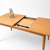 Ortadan Açılır Büyüyen Yemek Masası Natural 90x140cm SADECE MASA FİYATIDIR