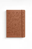 Deri Ajanda Günlük Not Defteri Notebook Kahve
