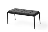 Bench Puf Metal Ayaklı Keten Kumaş 40cmx95cm