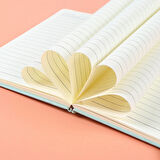 Deri Ajanda Günlük Not Defteri Notebook Mavi