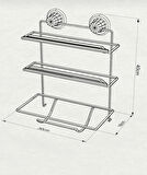 Vakumlu 3 Katlı Folyoluk Strech Film ve Kağıt Havluluk Siyah