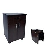 Set Altı Banyo Mutfak Kiler Dolabı Tek Çekmeceli Wenge